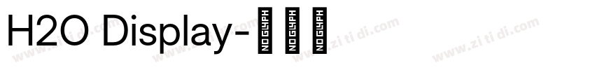 H2O Display字体转换
